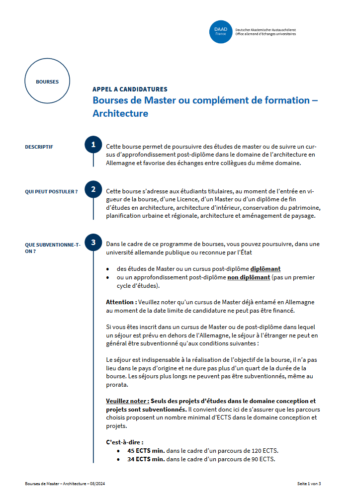 Appel à candidatures